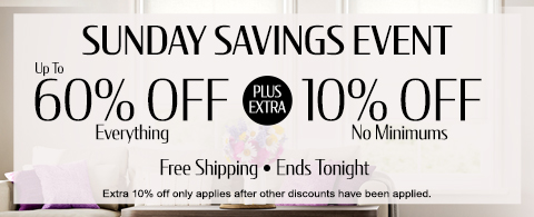 Save up to 60% + extra 10% off everything