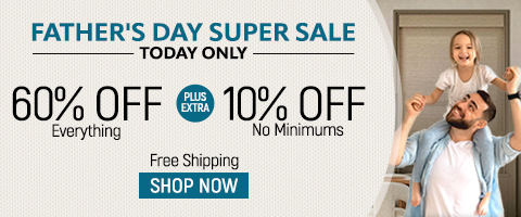 60% off everything + extra 10% off most popular blinds
