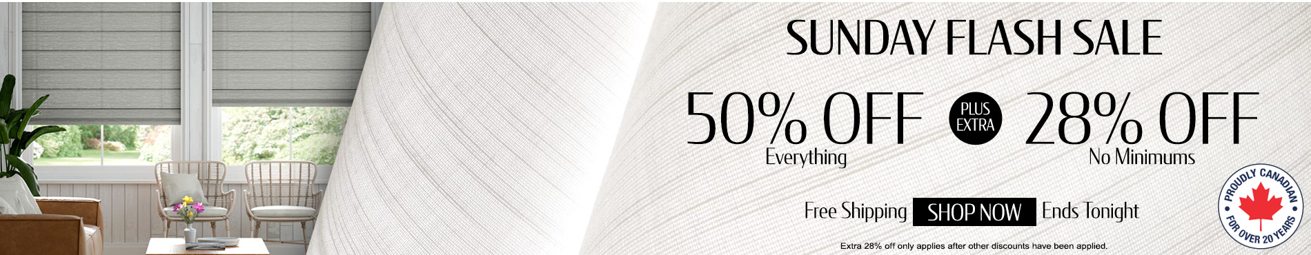 50% off everything + 28% off