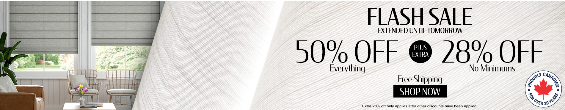 50% off everything + 28% off
