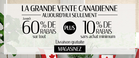 Jusqu'à 60% + 10% de rabais supplémentaire sur tout