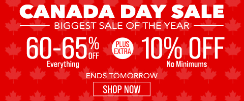 60-65% off everything + extra 10% off