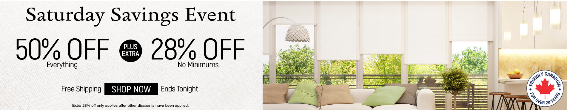 50% off everything + 28% off