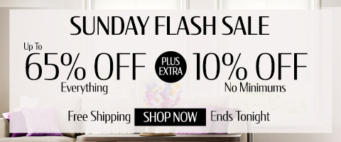 Up to 65% off everything + extra 10% off