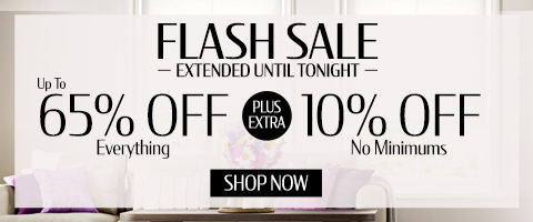 Up to 65% off everything + extra 10% off