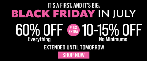 60% + extra 10 - 15% off everything