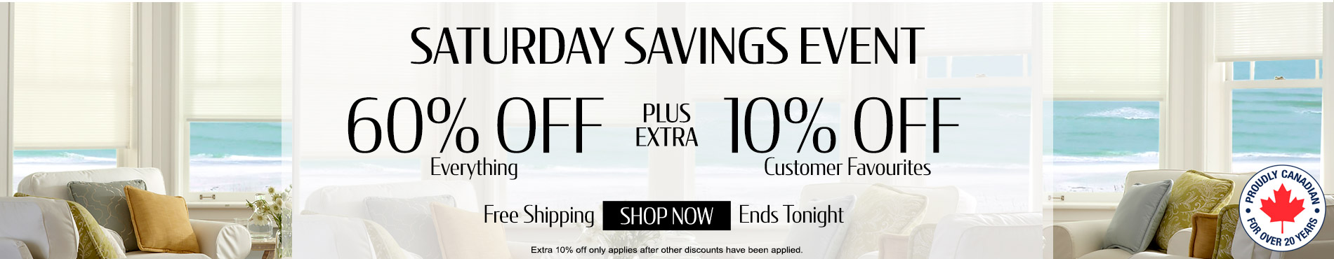60% off everything + extra 10% off customer favourites