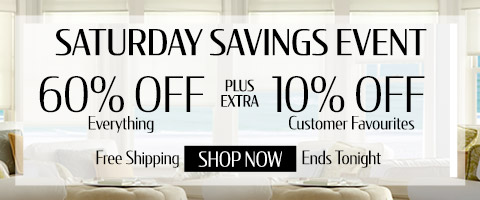 60% off everything + extra 10% off customer favourites