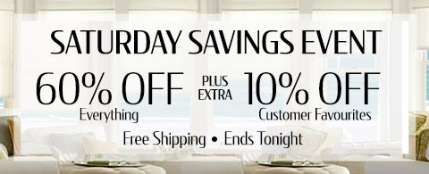 60% off everything + extra 10% off customer favourites