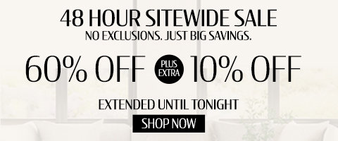 60% off everything + extra 10% off most popular blinds