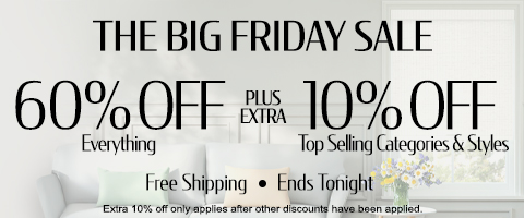 60% off everything + extra 10% off Top Selling Categories & Styles