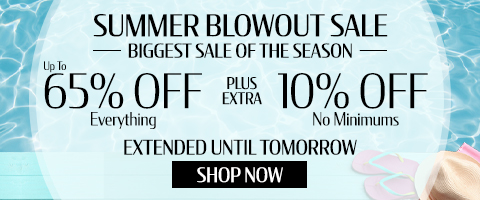 Up to 65% off everything + extra 10% off