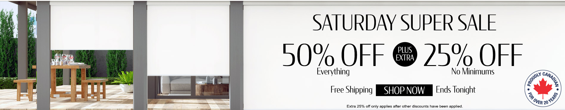 50% off everything + 25% off