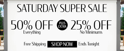 50% off everything + 25% off