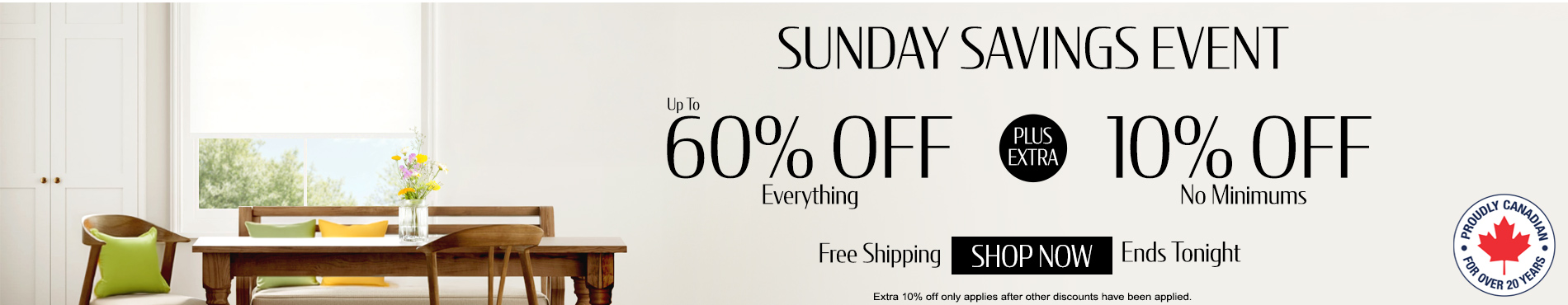 Save up to 60% + extra 10% on everything