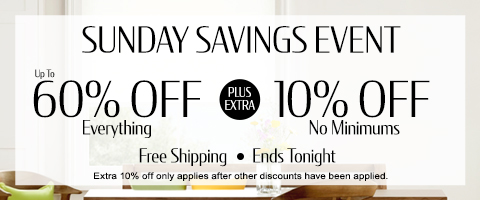 Save up to 60% + extra 10% off everything