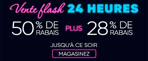 Jusqu'à 60% + 10% de rabais supplémentaire sur tout