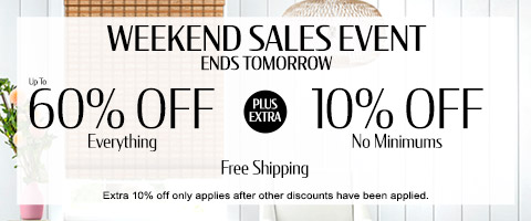 Save up to 60% + extra 10% off everything