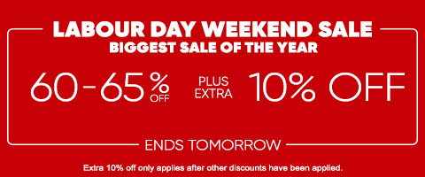 Save 60% + extra 10 - 15% off everything
