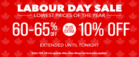 60-65% off everything + extra 10% off