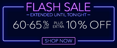 60-65% off everything + extra 10% off