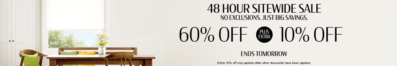 60% + extra 10% off everything