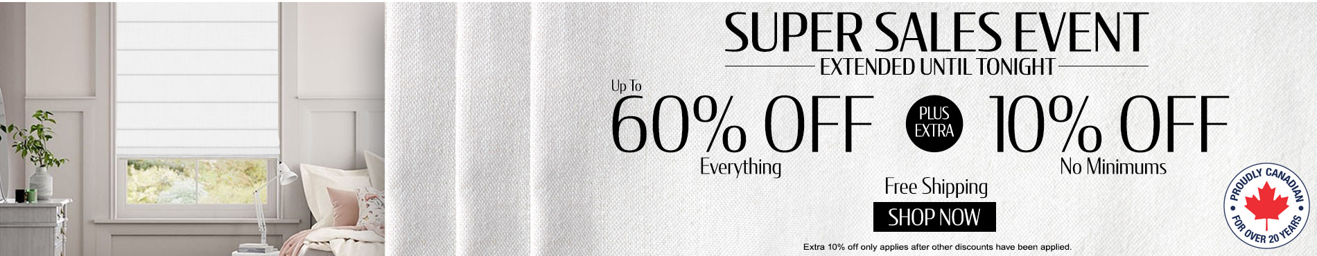 Save up to 60% + extra 10% on everything