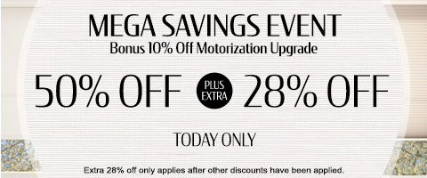 Save 50% + extra 28% off everything