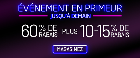 60% + 10 - 15% supplémentaire sur tout