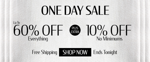 Save up to 60% + extra 10% on everything