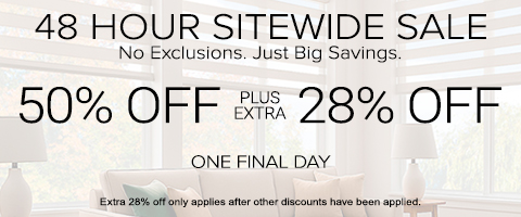 Save 50% + extra 28% off everything