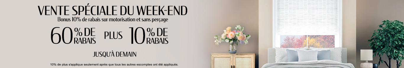 60% + 10% de rabais supplémentaire sur tout