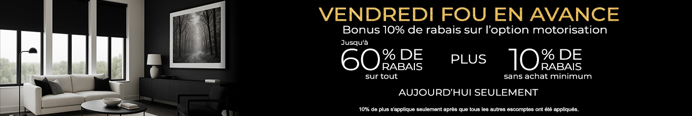 Jusqu'à 60% + 10% de rabais supplémentaire sur tout