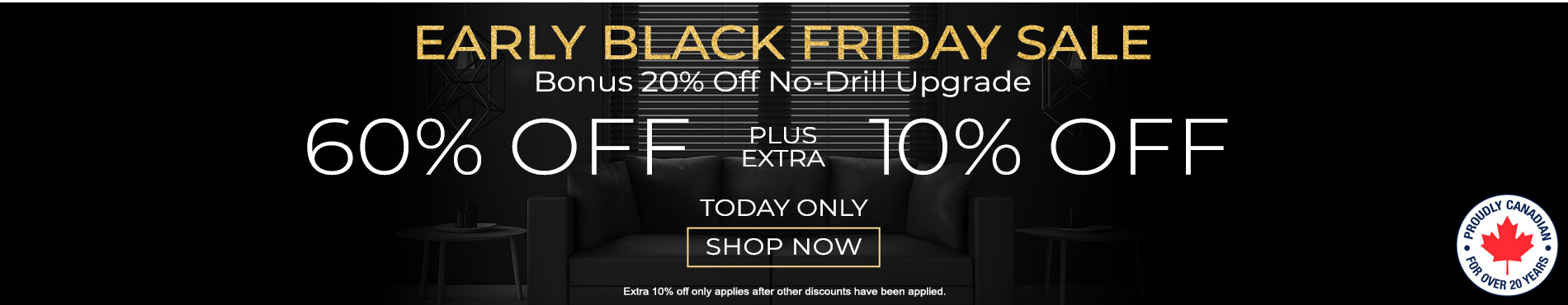 60% off everything + extra 10% off everything