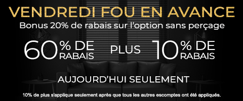 60% + 10% de rabais supplémentaire sur tout