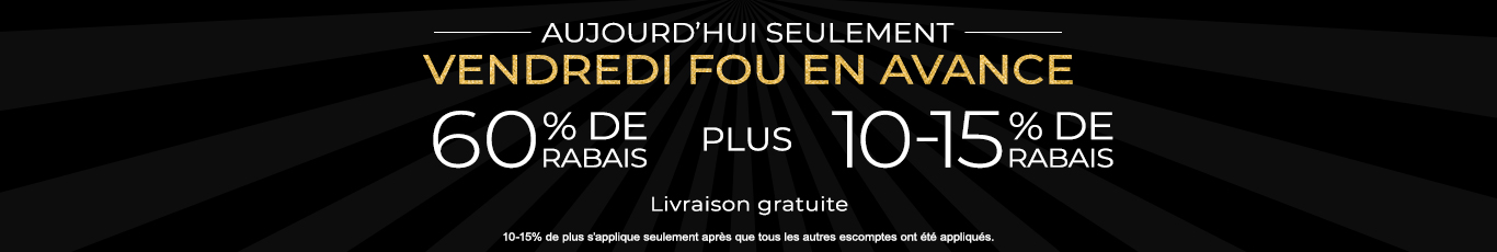 60% + 10 - 15% supplémentaire sur tout