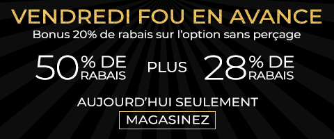 50% + 28% de rabais supplémentaire sur tout