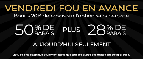 50% + 28% de rabais supplémentaire sur tout