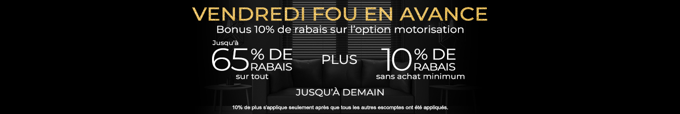 Jusqu'à 60% + 10% de rabais supplémentaire sur tout