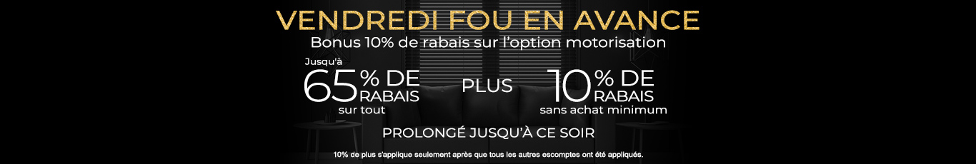 Jusqu'à 60% + 10% de rabais supplémentaire sur tout