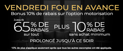 Jusqu'à 60% + 10% de rabais supplémentaire sur tout