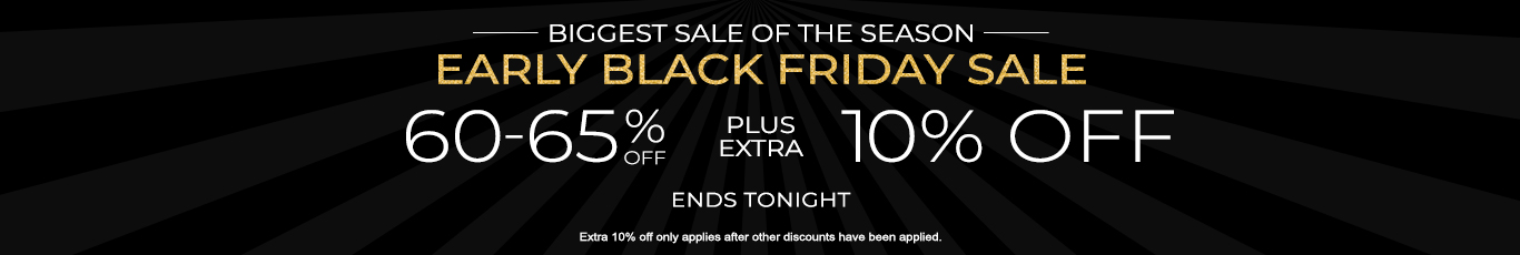 60-65% off everything + extra 10% off