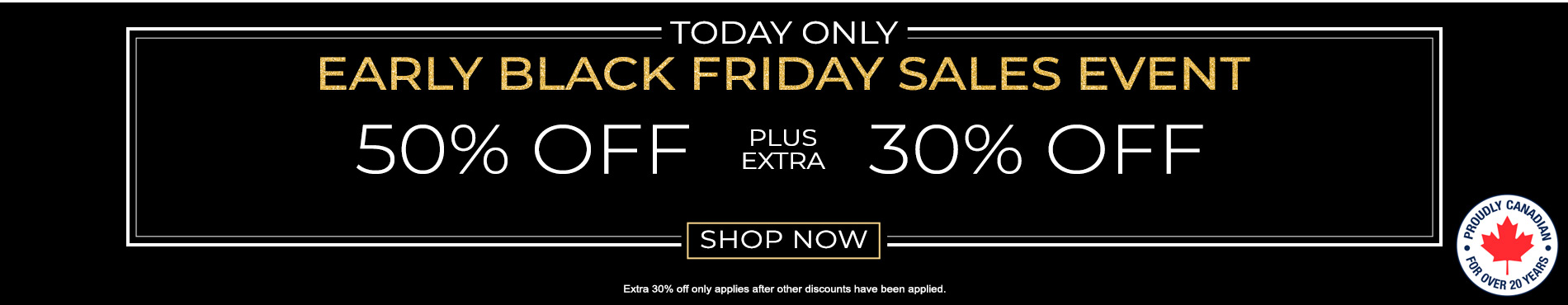 Save 50% + extra 30% on everything