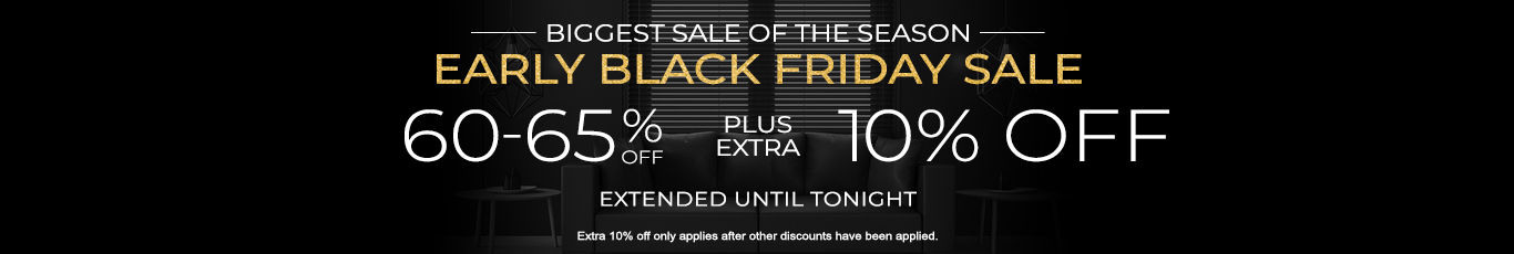 60-65% off everything + extra 10% off