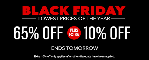 65% off everything + 10% off roller and cellular shades