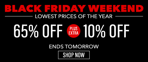 65% off everything + extra 10% off