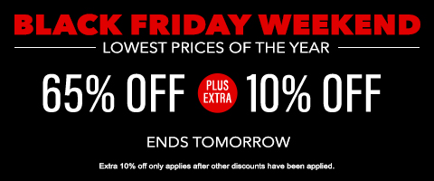 65% off everything + 10% off roller and cellular shades