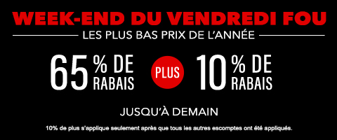 65% de rabais sur tout + 10% de rabais sur les toiles à rouleau et stores cellulaires