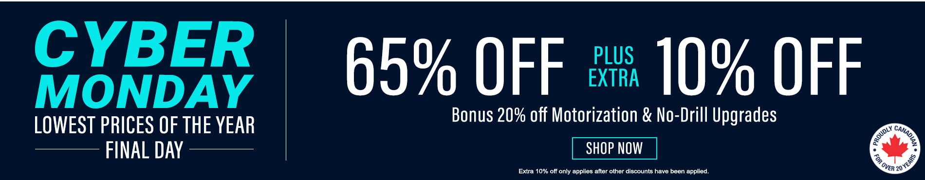 65% off everything + 10% off