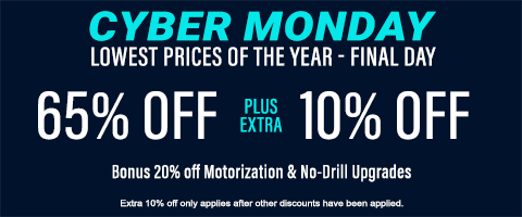 65% off everything + 10% off roller and cellular shades